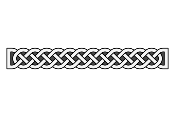 Celtic Knot Pattern. Retro Irish Braid O