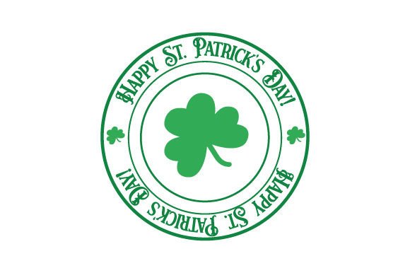 Happy St. Patrick s Day - Retro Stamp