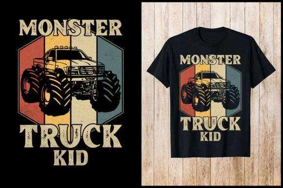 Monster Truck Kid Reto T-Shirt Design Review