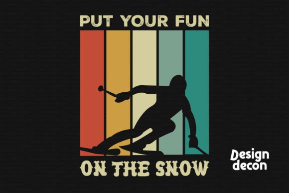 Put Your Fun on the Snow Retro T-shirt