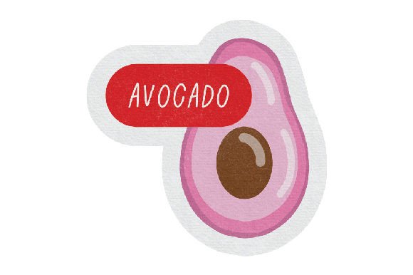 Retro Fruit Label - Avocado Embroidery Review