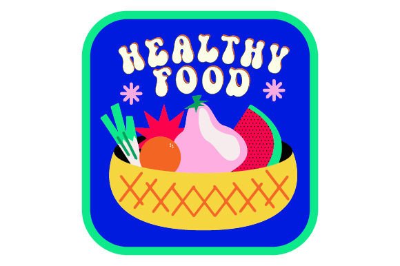 Retro Fruit Label - Healthy Food Embroidery Review