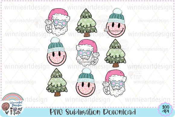 Retro Merry Christmas Tree Santa Cute Review