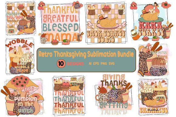 Retro Thanksgiving Sublimation Bundle Review