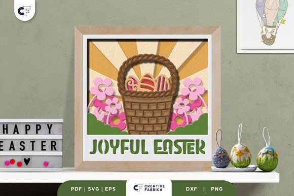 Reviewing Retro Easter 3D Shadow Box SVG