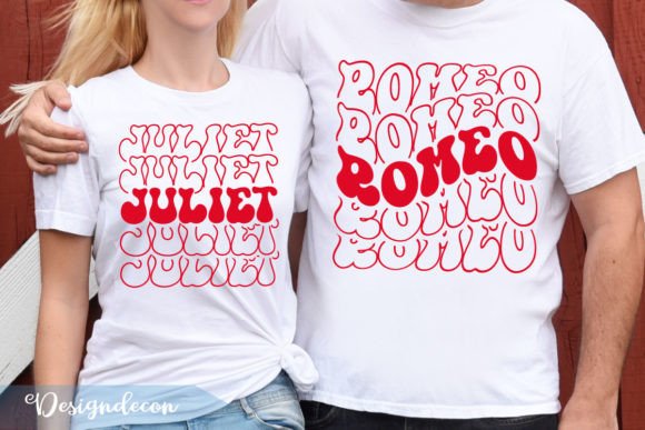 Romeo Juliet Matching Couple T-shirt Set