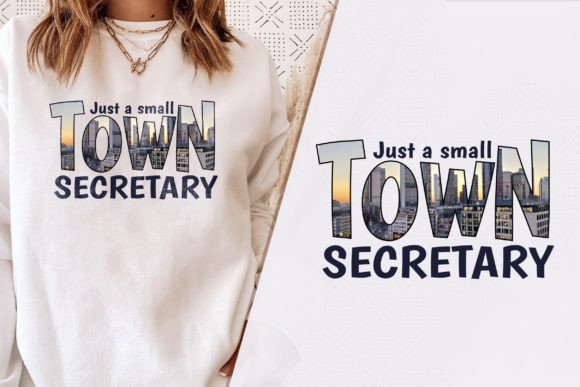 Secretary Life Chic Town Typography Tee Review